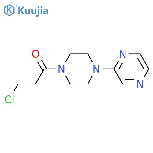 3-Chloro-1-[4-(pyrazin-2-yl)piperazin-1-yl]propan-1-one structure