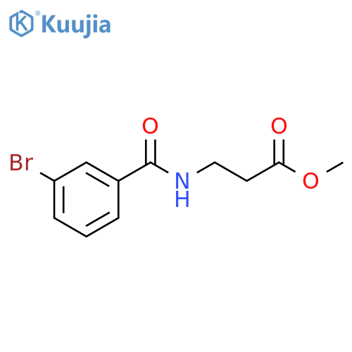 Methyl 3-[(3-bromophenyl)formamido]propanoate structure