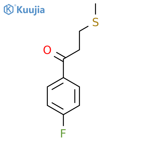 1-Propanone, 1-(4-fluorophenyl)-3-(methylthio)- structure