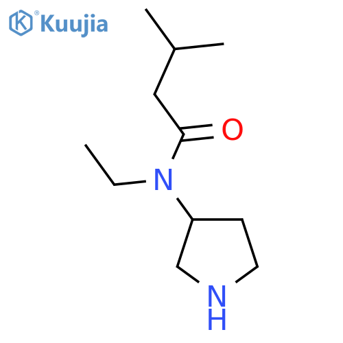 Butanamide, N-ethyl-3-methyl-N-3-pyrrolidinyl- structure