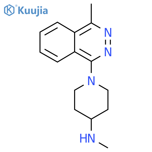 N-Methyl-1-(4-methylphthalazin-1-yl)piperidin-4-amine structure