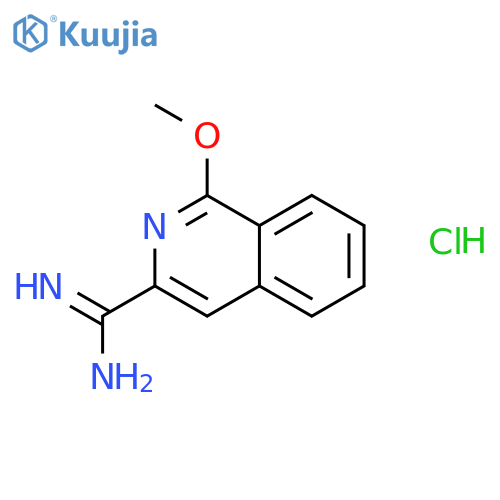 1-Methoxyisoquinoline-3-carboximidamide hydrochloride structure