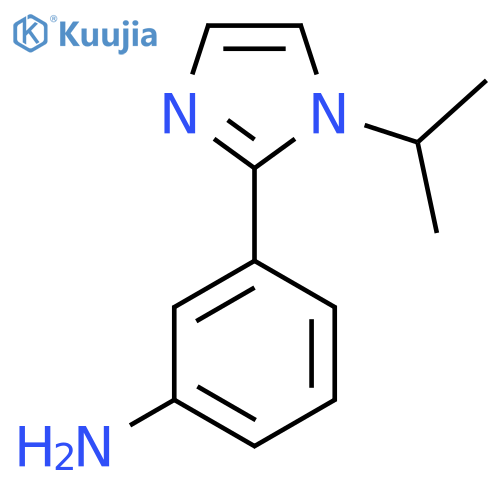 3-1-(propan-2-yl)-1H-imidazol-2-ylaniline structure