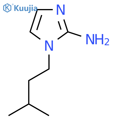 1-(3-Methylbutyl)imidazol-2-amine structure