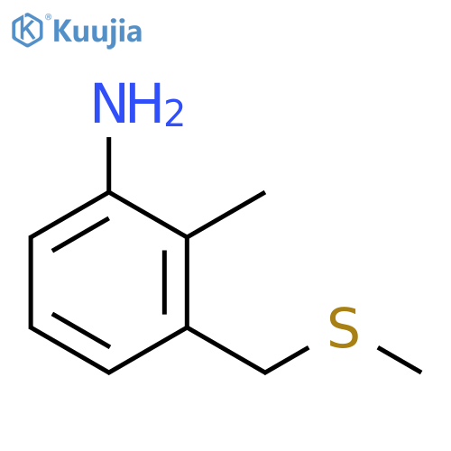2-Methyl-3-(methylsulfanyl)methylaniline structure