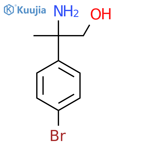 2-Amino-2-(4-bromophenyl)propan-1-ol structure