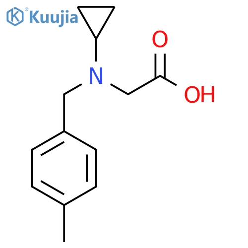 [Cyclopropyl-(4-methyl-benzyl)-amino]-acetic acid structure