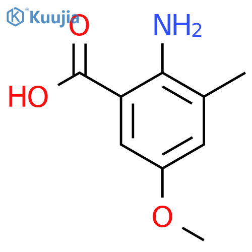 2-Amino-5-methoxy-3-methylbenzoic acid structure