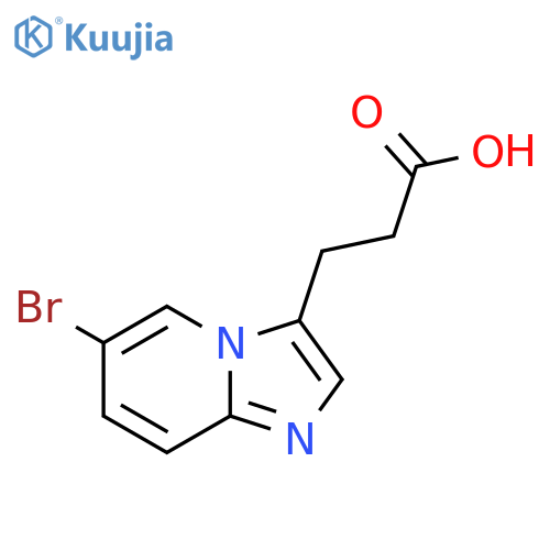 3-{6-bromoimidazo1,2-apyridin-3-yl}propanoic acid structure