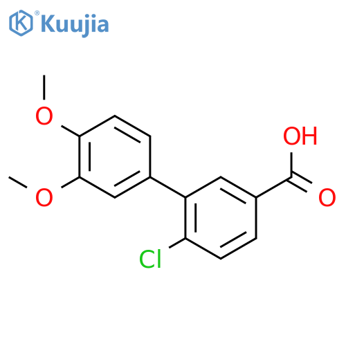 4-chloro-3-(3,4-dimethoxyphenyl)benzoic Acid structure