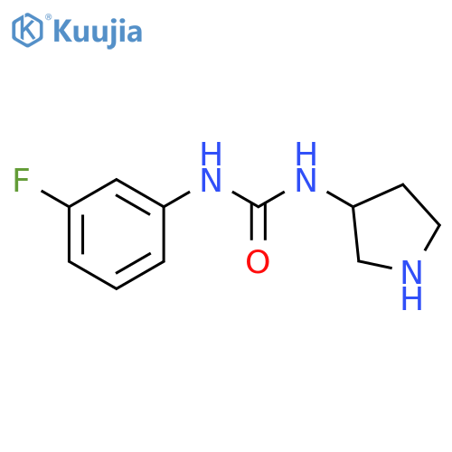 1-(3-Fluorophenyl)-3-(pyrrolidin-3-yl)urea structure