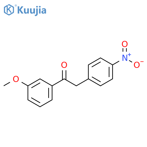 1-(3-Methoxyphenyl)-2-(4-nitrophenyl)ethan-1-one structure