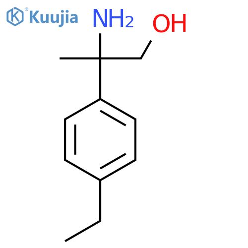 2-amino-2-(4-ethylphenyl)propan-1-ol structure