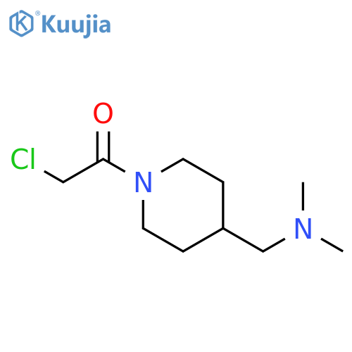 2-Chloro-1-(4-diMethylaMinoMethyl-piperidin-1-yl)-ethanone structure