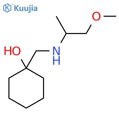 1-[[(2-methoxy-1-methyl-ethyl)amino]methyl]cyclohexanol structure