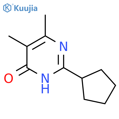 2-Cyclopentyl-5,6-dimethyl-3,4-dihydropyrimidin-4-one structure