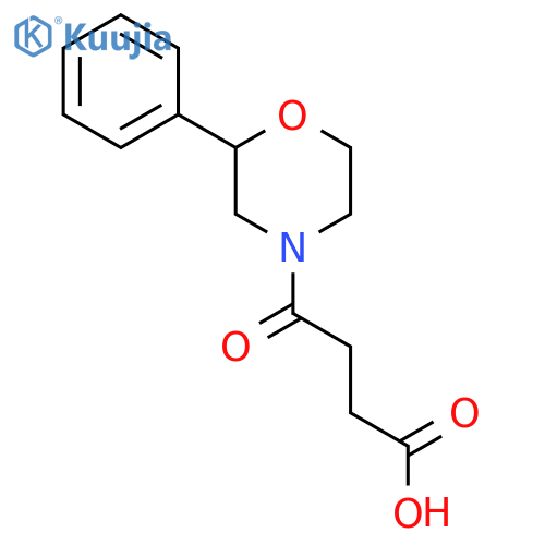 4-Oxo-4-(2-phenylmorpholin-4-yl)butanoic acid structure