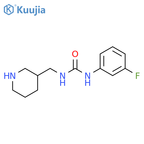 3-(3-fluorophenyl)-1-(piperidin-3-ylmethyl)urea structure