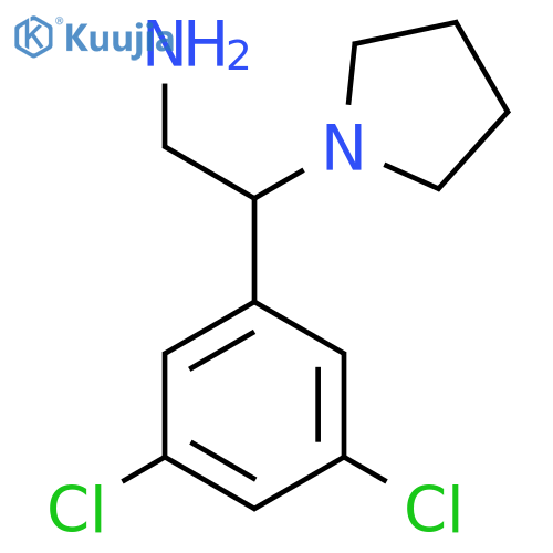 2-(3,5-Dichloro-phenyl)-2-pyrrolidin-1-yl-ethylamine structure