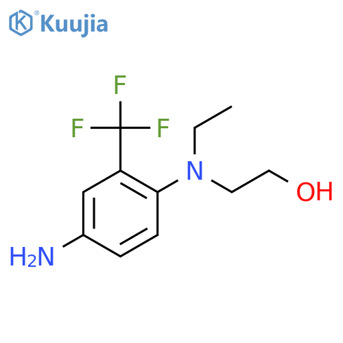 2-4-Amino(ethyl)-2-(trifluoromethyl)anilino-1-ethanol structure
