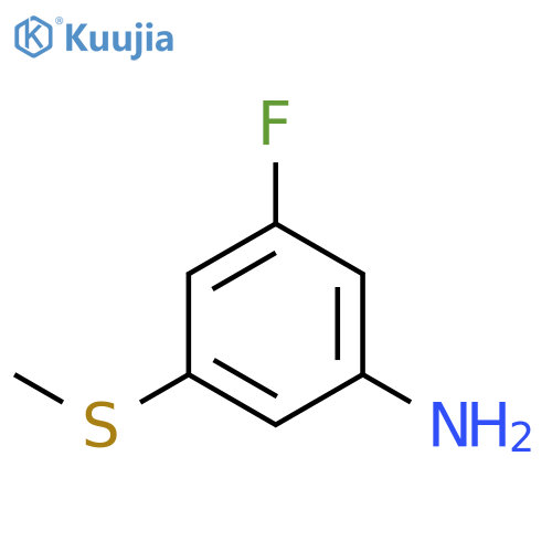 3-Fluoro-5-(methylthio)aniline structure