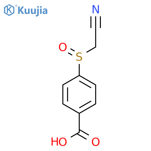 4-(Cyanomethanesulfinyl)benzoic acid structure