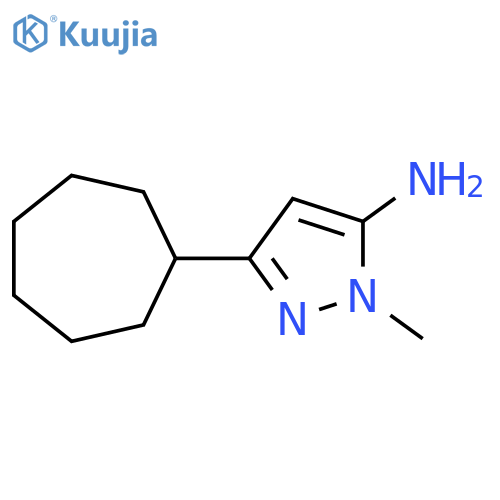 3-cycloheptyl-1-methyl-1H-pyrazol-5-amine structure