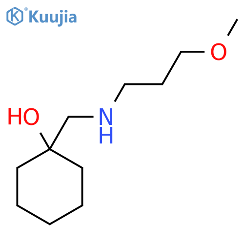 1-{(3-methoxypropyl)aminomethyl}cyclohexan-1-ol structure
