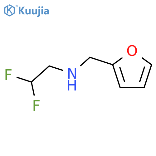 (2,2-difluoroethyl)(furan-2-yl)methylamine structure
