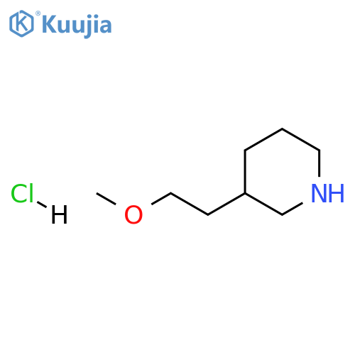 3-(2-methoxyethyl)piperidine hydrochloride structure