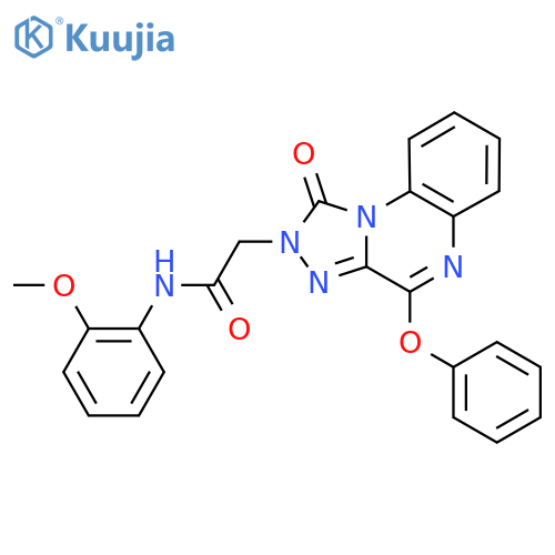 N-(2-methoxyphenyl)-2-{1-oxo-4-phenoxy-1H,2H-[1,2,4]triazolo[4,3-a]quinoxalin-2-yl}acetamide structure