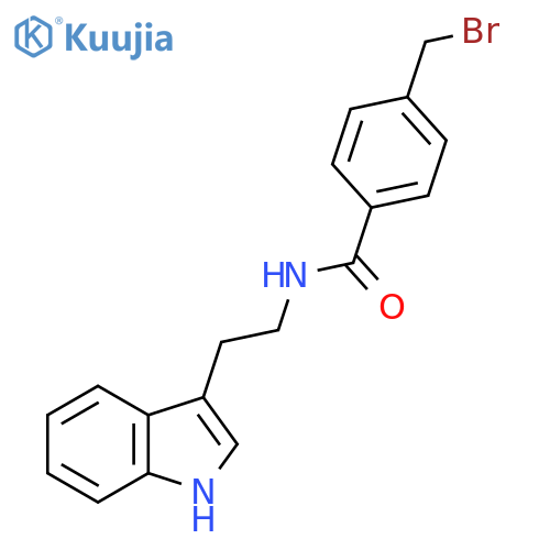 4-(Bromomethyl)-N-[2-(1H-indol-3-yl)ethyl]benzamide structure