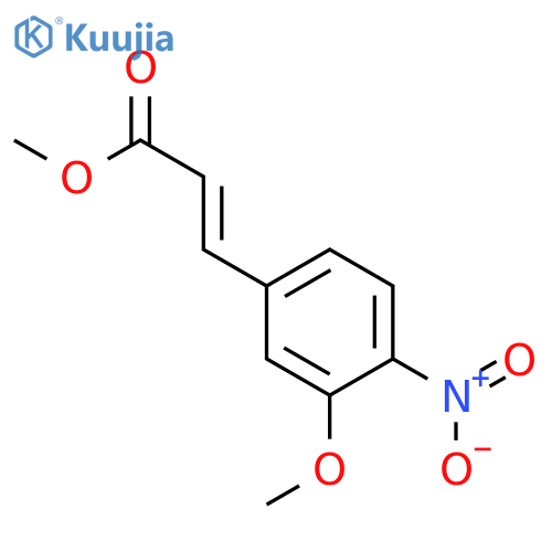 2-Propenoic acid, 3-(3-methoxy-4-nitrophenyl)-, methyl ester, (E)- structure