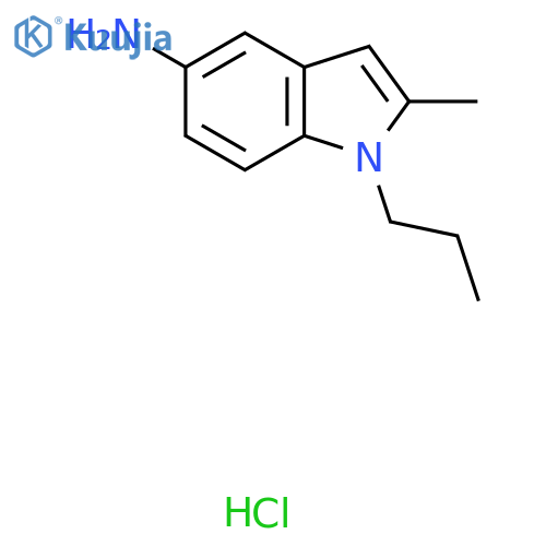 2-Methyl-1-propyl-1H-indol-5-ylamine hydrochloride structure