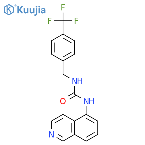 1-ISOQUINOLIN-5-YL-3-[[4-(TRIFLUOROMETHYL)PHENYL]METHYL]UREA structure