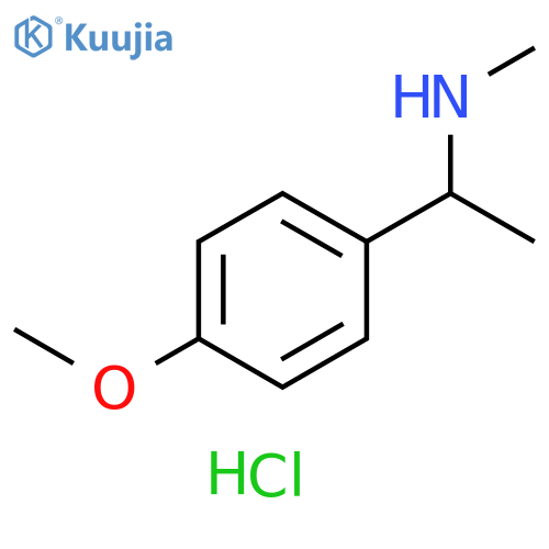 1-(4-methoxyphenyl)-N-methylethanamine;hydrochloride structure