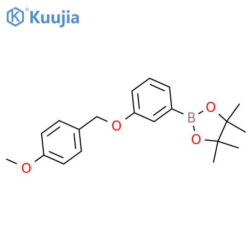 1,3,2-Dioxaborolane, 2-[3-[(4-methoxyphenyl)methoxy]phenyl]-4,4,5,5-tetramethyl- structure