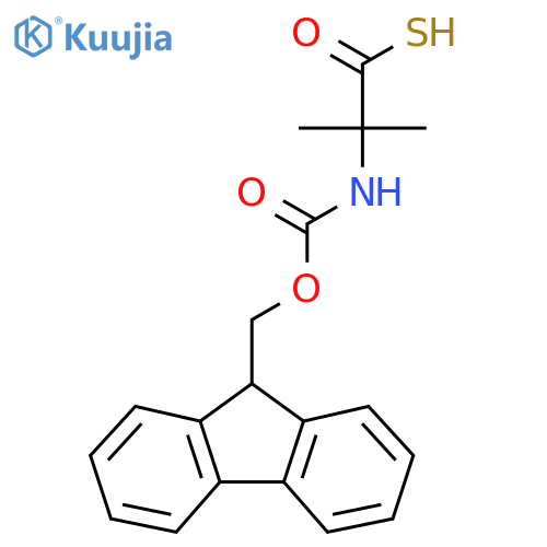 2-(9H-Fluorene-9-ylmethoxycarbonylamino)-2-methylpropanethioic acid structure