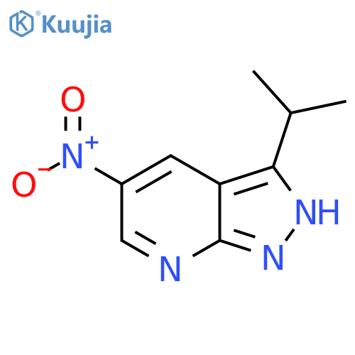 3-isopropyl-5-nitro-1H-pyrazolo[3,4-b]pyridine structure