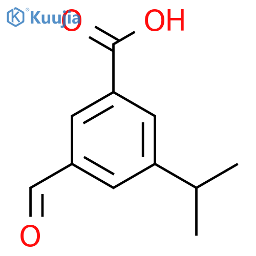3-formyl-5-(propan-2-yl)benzoic acid structure