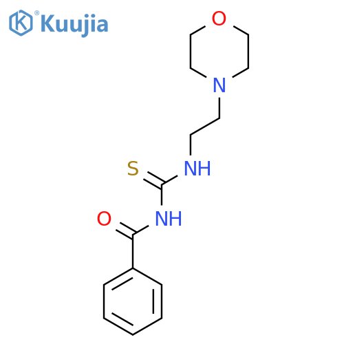 Benzamide, N-[[[2-(4-morpholinyl)ethyl]amino]thioxomethyl]- structure