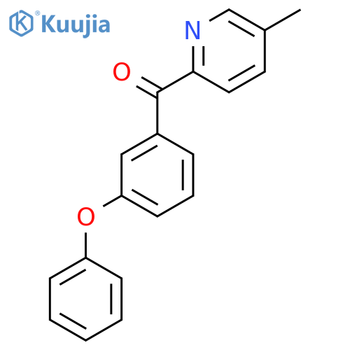 5-Methyl-2-(3-phenoxybenzoyl)pyridine structure