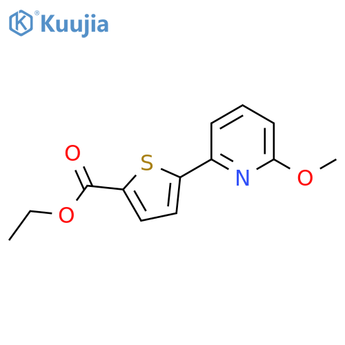 Ethyl 5-(6-Methoxypyridin-2-yl)thiophene-2-carboxylate structure