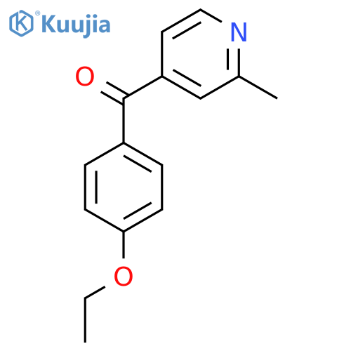 4-(4-Ethoxybenzoyl)-2-methylpyridine structure