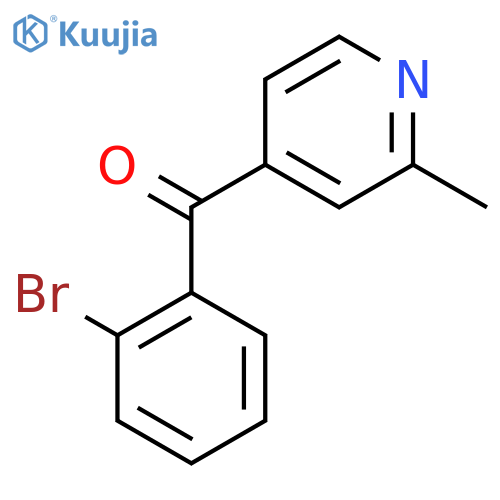 4-(2-Bromobenzoyl)-2-methylpyridine structure