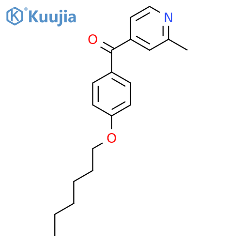4-(4-Hexyloxybenzoyl)-2-methylpyridine structure
