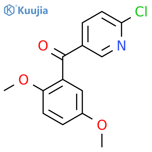 2-Chloro-5-(2,5-dimethoxybenzoyl)pyridine structure