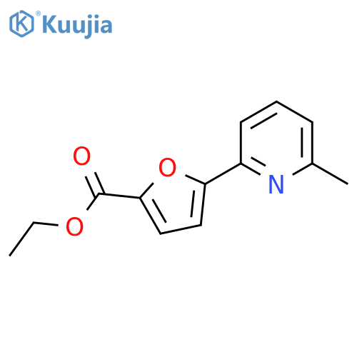 Ethyl 5-(6-Methyl-2-pyridyl)-2-furoate structure