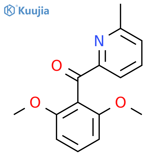 2-(2,6-Dimethoxybenzoyl)-6-methylpyridine structure