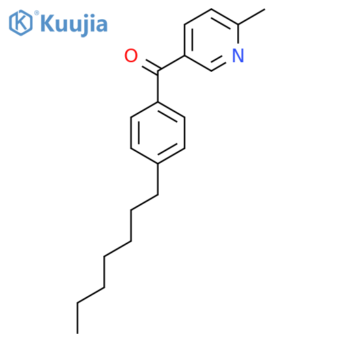 5-(4-Heptylbenzoyl)-2-methylpyridine structure